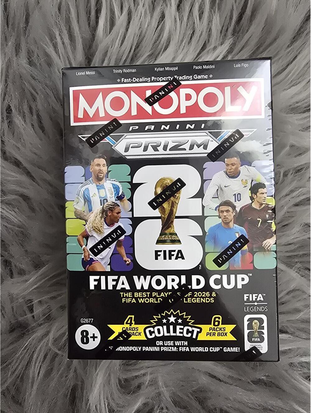 Monopoly Panini Prizm FIFA World Cup 2026 Trading Card Game
